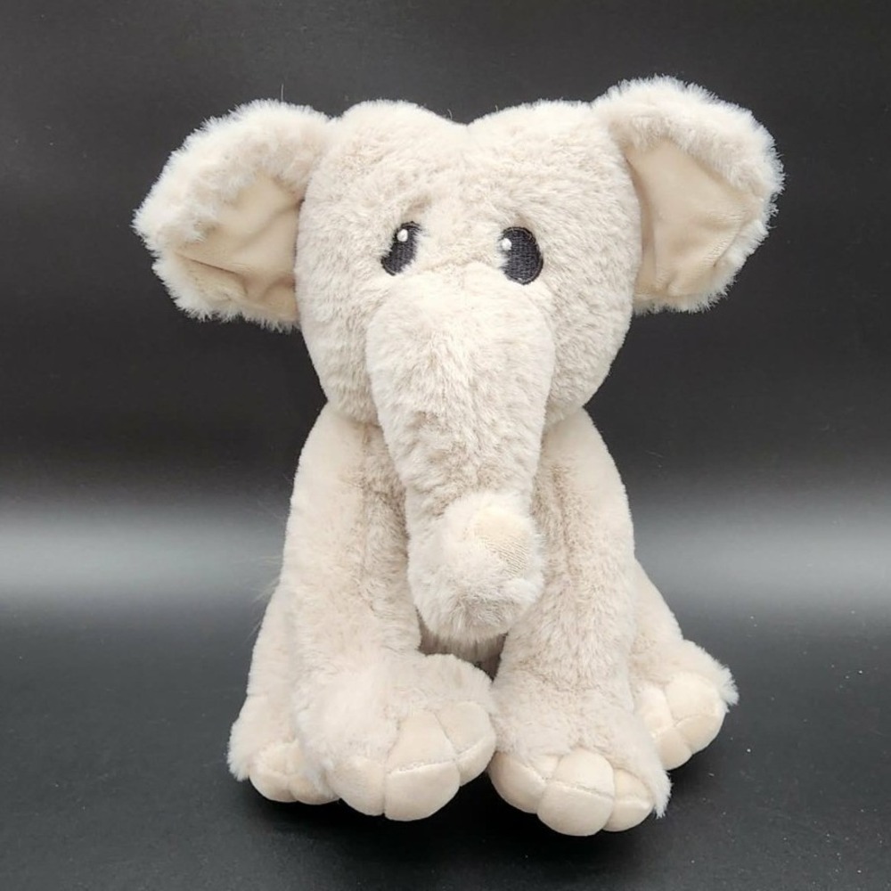 Applause Tan Elephant Plush Toy Kids 11in Soft Safari Nursery Neutral Aesthetic